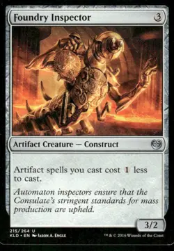 Foundry Inspector 215/264 Kaladesh MTG Magic the Gathering card - Image 1