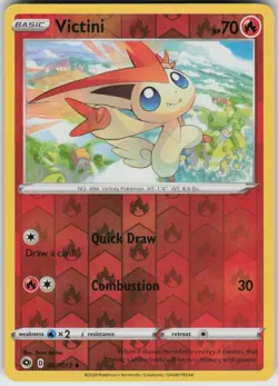 Reverse Holo Victini 007/073 Uncommon Champion's Path Near Mint - Image 1