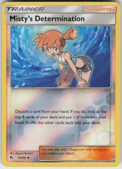 Reverse Holo Misty's Determination 62/68 Uncommon Hidden Fates Near Mint - Image 1