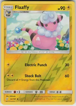 Reverse Holo Flaaffy 42/181 Uncommon Team Up Near Mint - Image 1