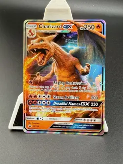 CHARIZARD GX - SM195 - Black Star Promo - HOLO - Pokemon Card - NM - Image 1