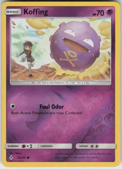 Reverse Holo Koffing 73/214 Common Unbroken Bonds Near Mint - Image 1