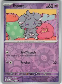 Reverse Holo Espurr 084/191 Common Surging Sparks Near Mint - Image 1