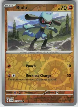Reverse Holo Riolu 113/198 Common Scarlet & Violet Near Mint - Image 1