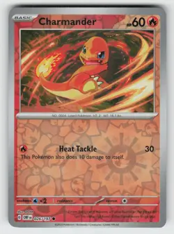 Reverse Holo Charmander 026/197 Common Obsidian Flames Near Mint - Image 1
