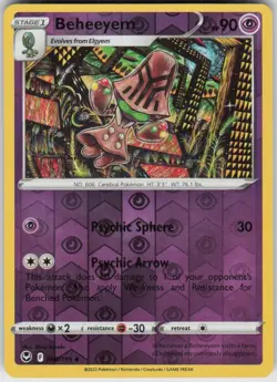Reverse Holo Beheeyem 080/195 Uncommon Silver Tempest Near Mint - Image 1