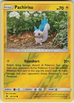 Reverse Holo Pachirisu 80/214 Common Lost Thunder Near Mint - Image 1