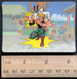 Guile Neckbreaker Drop 20 Street Fighter 2 Barcode Battler Card 1992 Epoch - Image 2