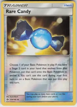 Reverse Holo Rare Candy 129/149 Uncommon SM Base Set Near Mint - Image 1