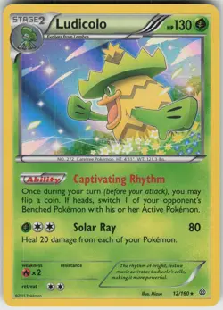 Holo Ludicolo 12/160 Rare Primal Clash Near Mint - Image 1