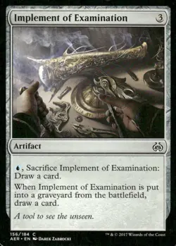 Implement of Examination 156/184 Aether Revolt MTG Magic the Gathering card - Image 1