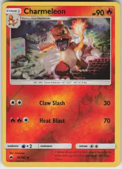 Reverse Holo Charmeleon 19/147 Uncommon Burning Shadows Near Mint - Image 1