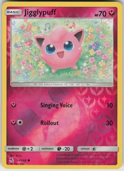 Reverse Holo Jigglypuff 41/68 Common Hidden Fates Near Mint - Image 1