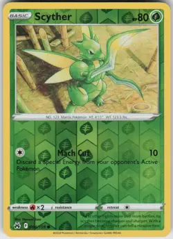 Reverse Holo Scyther 006/159 Common Crown Zenith Near Mint - Image 1
