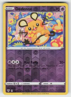 Reverse Holo Dedenne 078/189 Uncommon Darkness Ablaze Near Mint - Image 1