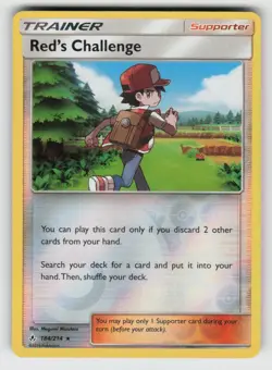 Reverse Holo Red's Challenge 184/214 Rare Unbroken Bonds Near Mint - Image 1