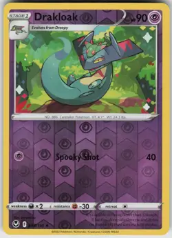 Reverse Holo Drakloak 088/195 Uncommon Silver Tempest Near Mint - Image 1