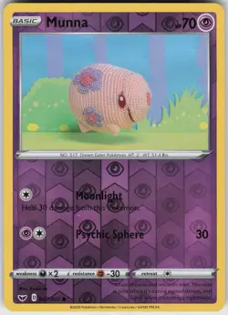 Reverse Holo Munna 087/202 Common Sword & Shield Near Mint - Image 1