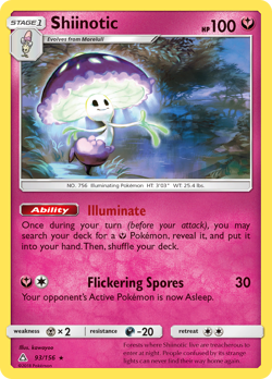 Shiinotic 93/156 Rare Ultra Prism Near Mint - Image 1