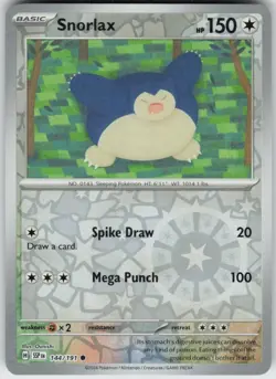 Reverse Holo Snorlax 144/191 Common Surging Sparks Near Mint - Image 1