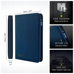 9 Pocket Trading Card Zip Binder, 360 Cards, Premium Exo-Tec Album Material, ... - Image 2