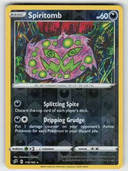 Reverse Holo Spiritomb 116/192 Rare Rebel Clash Near Mint - Image 1