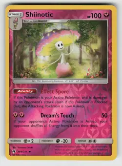 Reverse Holo Shiinotic 148/214 Uncommon Lost Thunder Near Mint - Image 1
