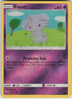 Reverse Holo Espurr 59/147 Common Burning Shadows Near Mint - Image 1