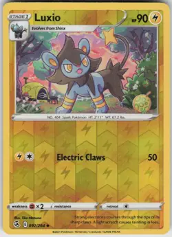 Reverse Holo Luxio 092/264 Uncommon Fusion Strike Near Mint - Image 1
