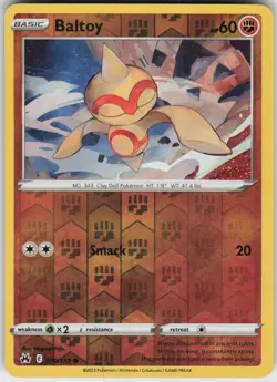 Reverse Holo Baltoy 070/159 Common Crown Zenith Near Mint - Image 1