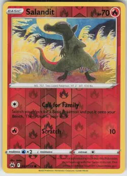 Reverse Holo Salandit 027/159 Common Crown Zenith Near Mint - Image 1