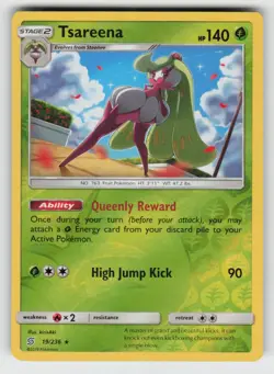 Reverse Holo Tsareena 19/236 Rare Unified Minds Near Mint - Image 1