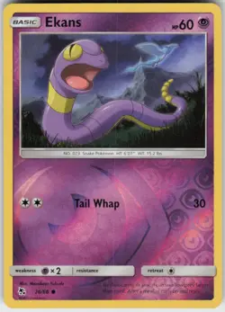 Reverse Holo Ekans 26/68 Common Hidden Fates Near Mint - Image 1