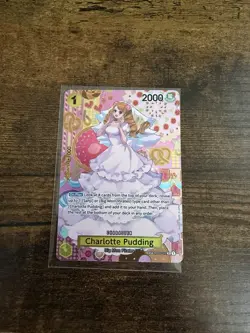 One Piece CCG Charlotte Pudding SP OP03-112 NM English Edition - Image 1