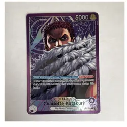 Bandai One Piece CCG Charlotte Katakuri OP11-062 Leader Foil Alt Art - Image 1