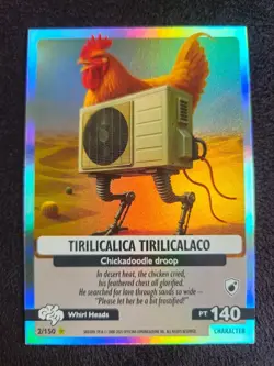 Panini Italian Brainrot Psychedelic Universe -pick- card English Gold Star - Image 3