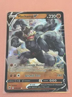 Pokemon TCG Machamp v Astral Radiance Holo Rare Card 72/189 Full Art - Image 1