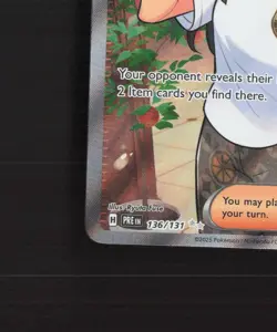 Eri 136/131 Prismatic Evolutions Full Art Ultra Rare Holo Pokemon Card NM - Image 5