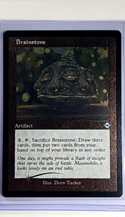 MTG Magic the Gathering MH2 Modern Horizons 2 Foil Etched Retro Frame Brainstone - Image 1