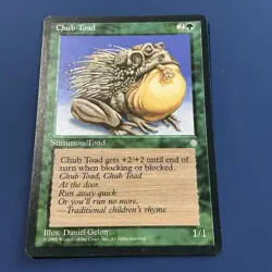 Chub Toad - Ice Age - MTG Magic - Common - Green Creature - Image 2