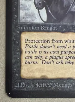 Black Knight Alpha Edition MtG Magic the Gathering Very Nice Condition - Image 5