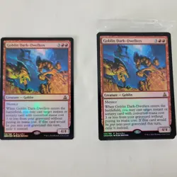 1x MTG FOIL Goblin Dark-Dwellers Buy Box Promo NM Near Mint Magic the Gathering - Image 1