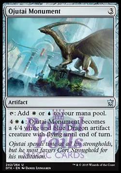 Ojutai Monument 2x FOIL DTK MTG Dragons of Tarkir Uncommon MINT artifact wht blu - Image 1