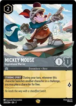 Mickey Mouse - Inspirational Warrior - Near Mint MTG Archazia's Island - Image 1