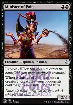 Minister of Pain 2x FOIL DTK MTG Dragons of Tarkir Uncommon MINT black - Image 1