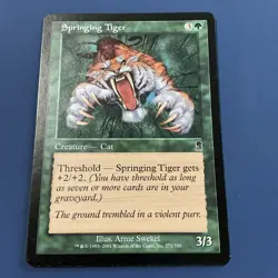 MTG Magic the Gathering Springing Tiger (272/352) Odyssey LP - Image 2