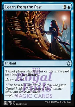 Learn from the Past 2x FOIL DTK MTG Dragons of Tarkir Uncommon MINT blue - Image 1