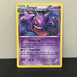 Pokemon TCG Gengar XY Breakthrough Holo Rare Card 60/162 MP - Image 1