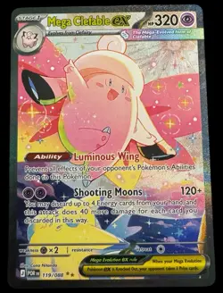 Mega Clefable ex 119/088 Special Illustration Rare SIR NM Pokemon Card - Image 1