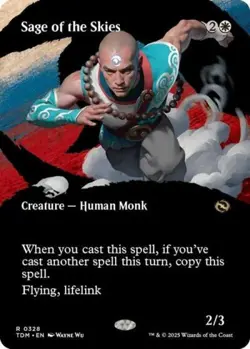 Sage of the Skies (Borderless) - Near Mint MTG Tarkir: Dragonstorm - Image 1
